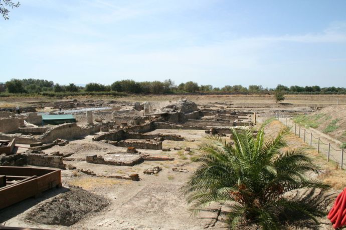 Vista del parco archeologico di Sibari