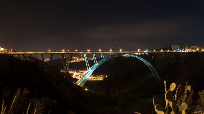 Vista del viadotto Morandi-Bisantis, Catanzaro