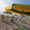 Ombrellone sulla spiaggia con nome 